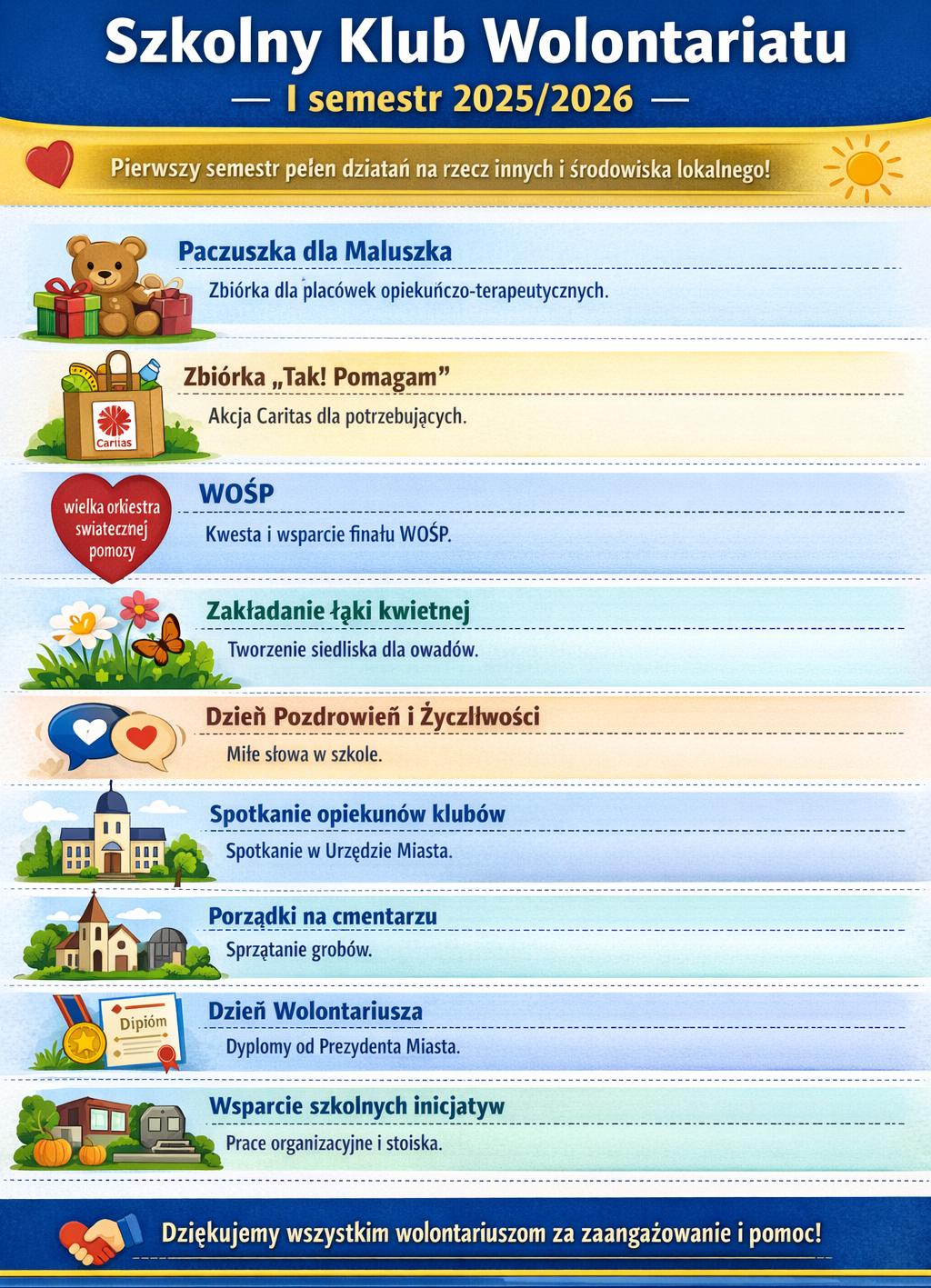 Wolontariat semestr I