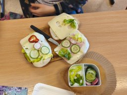 Zdrowe kanapki w klasie 3b