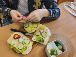 Zdrowe kanapki w klasie 3b